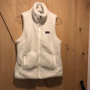 Patagonia White Fleece Vest